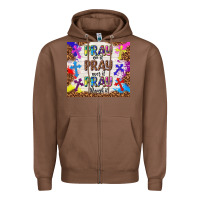 Chestnut pray on it pray over it pray through it Zipper Hoodie - TumblerDesignByShophia