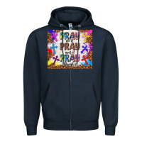 Navy pray on it pray over it pray through it Zipper Hoodie - TumblerDesignByShophia