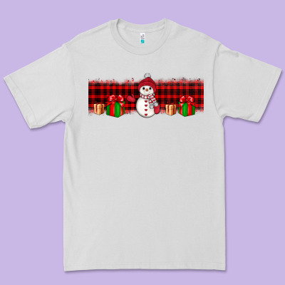 Christmas Snowman Premium Tee Designed By Jahusdesignshop