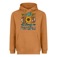 Meerkat with god all things are possible Heavyweight Hoodie - OliviaCreatesArt