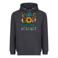 Smoke with god all things are possible Heavyweight Hoodie - OliviaCreatesArt