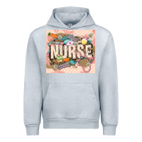 Heather Grey Easter Nurse Urban Hoodie - LillyAllenDesigns