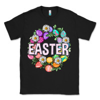 Black Easter with eggs and daisy Classic Tee - NancyCooperArtShop