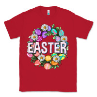Red Easter with eggs and daisy Classic Tee - NancyCooperArtShop