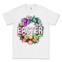 White Easter with eggs and daisy Classic Tee - NancyCooperArtShop
