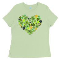 Matcha heart shaped clover Ladies Tee - AdoDesignShop