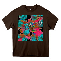 Chocolate Brown western rodeo seamless Heavy Core Tee - Artiststas
