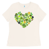 Bone heart shaped clover Ladies Tee - AdoDesignShop