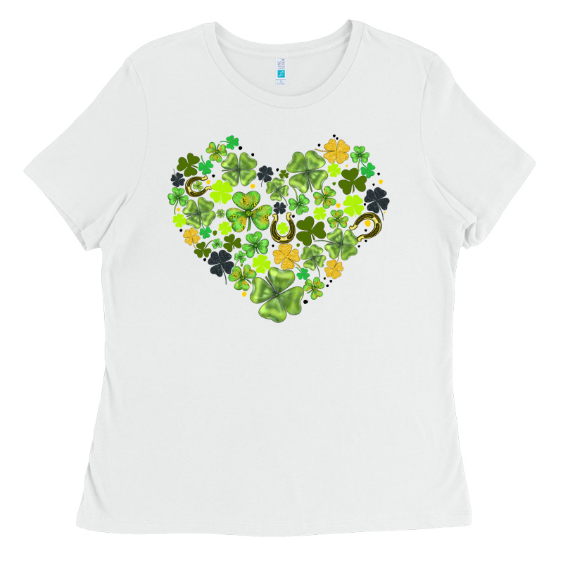 Heart Shaped Clover Ladies Tee by AdoDesignShop | Teevron