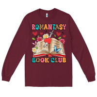 Burgundy romantasy book club Long Sleeve Tee - Artiststas