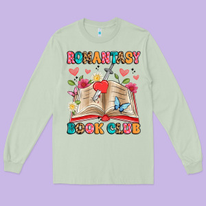 Romantasy Book Club Long Sleeve Tee Designed By Artiststas