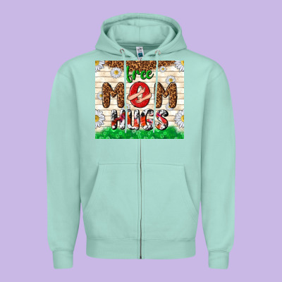 Free Mom Hugs Zipper Hoodie Designed By Tumblerdesignbyshophia