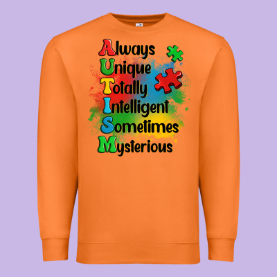 Always Unique Autism Premium Sweatshirt Designed By Oliviacreatesart