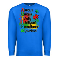 True Royal always unique autism Premium Sweatshirt - OliviaCreatesArt