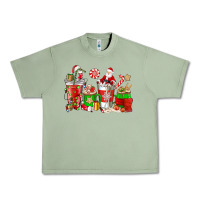 Oil Green Santa coffee cups Urban Heavy Tee - NancyCooperArtShop