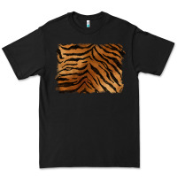Black handdrawn tiger pattern background Premium Tee - BarkalooDesign