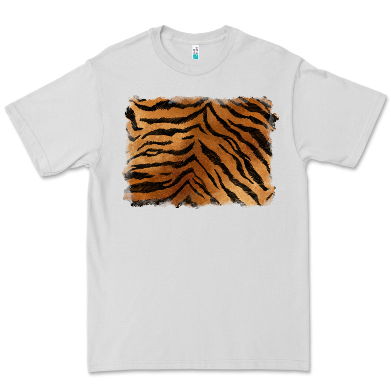 Handdrawn Tiger Pattern Background Premium Tee by BarkalooDesign | Teevron