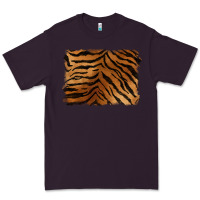Plum handdrawn tiger pattern background Premium Tee - BarkalooDesign