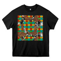 Black western autism seamless pattern Heavy Core Tee - Artiststas