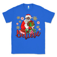 True Royal believe black santa christmas Classic Tee - MaliasSmallBusiness
