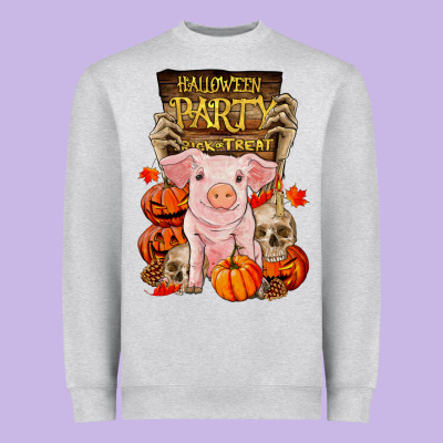 Halloween Party Pig Heavyweight Sweatshirt Designed By Ranaportraitstore