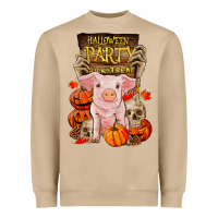 Mushroom halloween party pig Heavyweight Sweatshirt - RanaPortraitStore