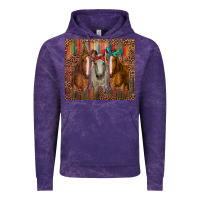 Cloud Purple western horses with bandanas Vintage Hoodie - RanaPortraitStore