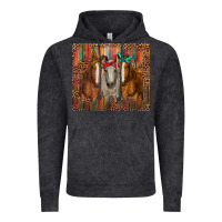 Vintage Black western horses with bandanas Vintage Hoodie - RanaPortraitStore