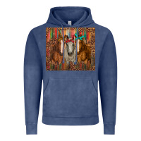 Vintage Denim western horses with bandanas Vintage Hoodie - RanaPortraitStore