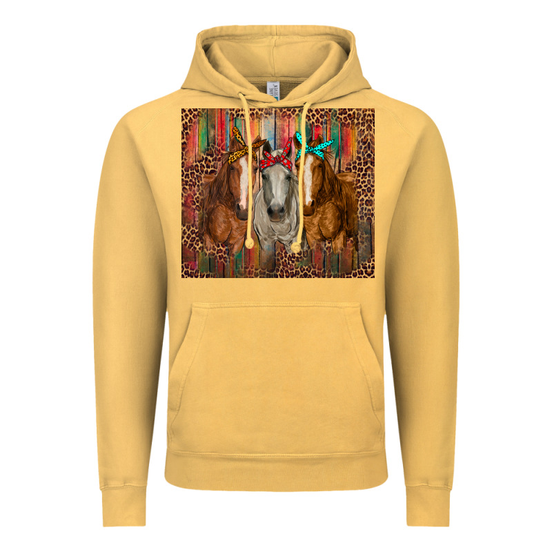 Western Horses With Bandanas Vintage Hoodie by RanaPortraitStore | Teevron
