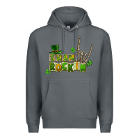 Rock Sham rockin skeleton hand St. Patrick's Premium Hoodie - CowGirlArtShop