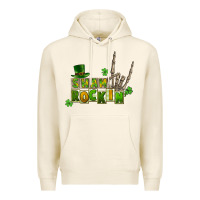 Tofu Sham rockin skeleton hand St. Patrick's Premium Hoodie - CowGirlArtShop