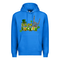 True Royal Sham rockin skeleton hand St. Patrick's Premium Hoodie - CowGirlArtShop