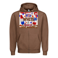 Chestnut red white and booze Zipper Hoodie - TumblerDesignByShophia