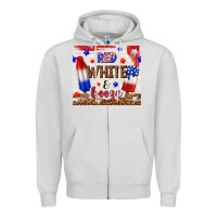 Dove Grey red white and booze Zipper Hoodie - TumblerDesignByShophia