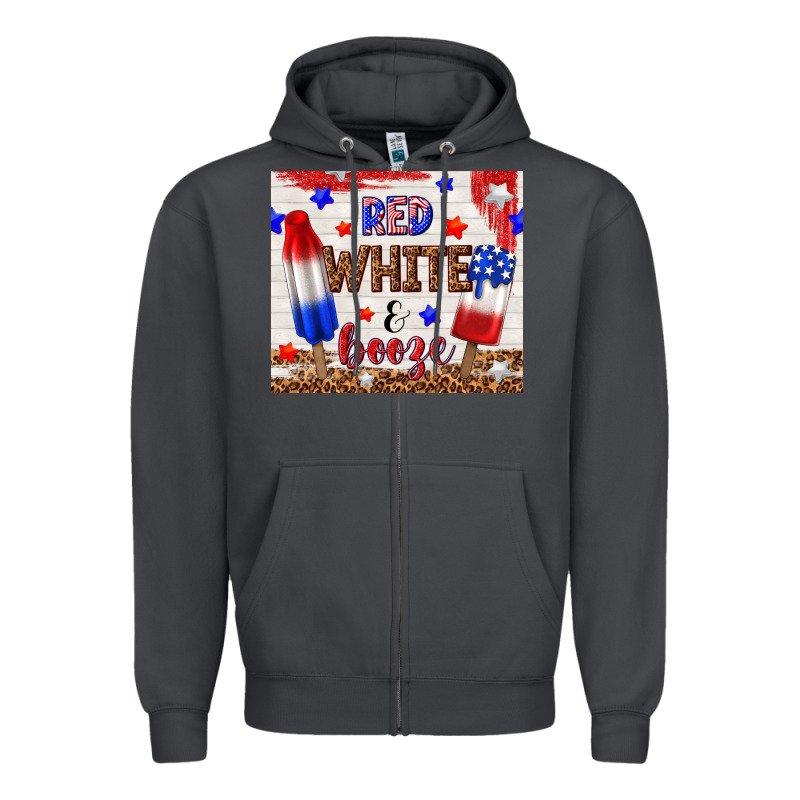 Red White And Booze Zipper Hoodie by TumblerDesignByShophia | Teevron