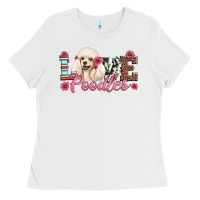 White love poodles Ladies Tee - Artiststas