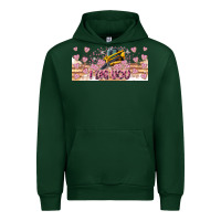 Forest Green I Dig You Valentine 16oz Urban Hoodie - CowhideDigitalArt