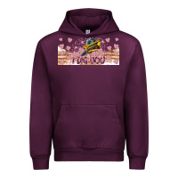 Mauve Wine I Dig You Valentine 16oz Urban Hoodie - CowhideDigitalArt