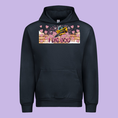 I Dig You Valentine 16oz Urban Hoodie Designed By Cowhidedigitalart