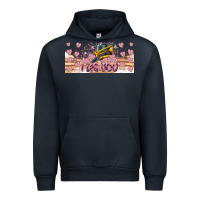 Navy I Dig You Valentine 16oz Urban Hoodie - CowhideDigitalArt