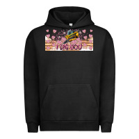 Pigment Black I Dig You Valentine 16oz Urban Hoodie - CowhideDigitalArt