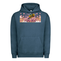 Pigment Midnight Navy I Dig You Valentine 16oz Urban Hoodie - CowhideDigitalArt