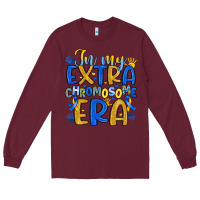 Burgundy in my extra chromosome era Long Sleeve Tee - Artiststas