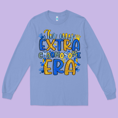 In My Extra Chromosome Era Long Sleeve Tee Designed By Artiststas