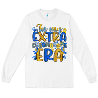 White in my extra chromosome era Long Sleeve Tee - Artiststas