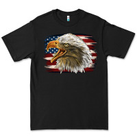 Black American Flag Eagle Premium Tee - LillyAllenDesigns