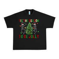 Black Tis' the season to be Jolly Urban Heavy Tee - NancyCooperArtShop
