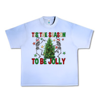 Grape Ice Tis' the season to be Jolly Urban Heavy Tee - NancyCooperArtShop
