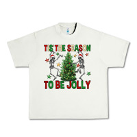 Pistachio Tis' the season to be Jolly Urban Heavy Tee - NancyCooperArtShop